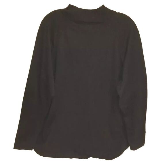 Michael Kors Women's Sweater L Black Buttons Classic‎ Lightweight Layering EUC - Picture 2 of 8